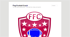 Desktop Screenshot of flagfootballcoach.com